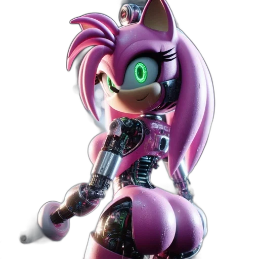 robot, cyberpunk, 3d render, concept art transparent PNG cut-out