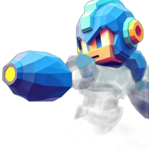 robot, weapon, pixel art, concept art transparent PNG cut-out