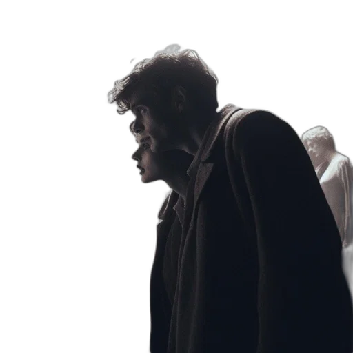 jacket, face, creature, concept art transparent PNG cut-out
