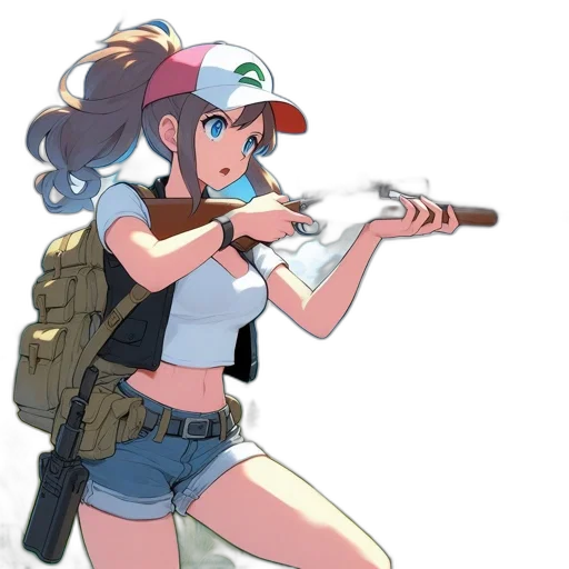 weapon, staff, animal, hat transparent PNG cut-out