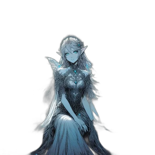 dress, crown, staff, mask transparent PNG cut-out