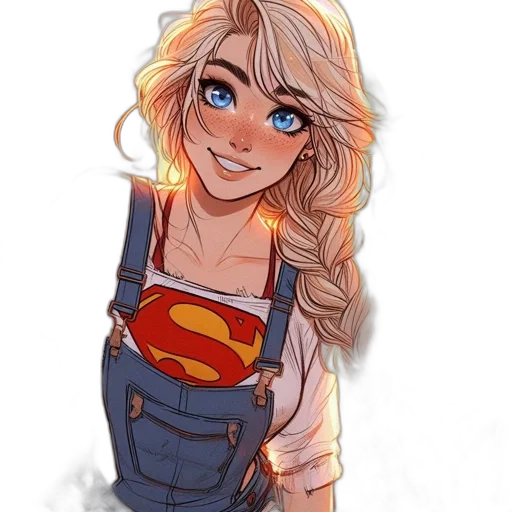 comic book art, cartoon, concept art, watercolor transparent PNG cut-out