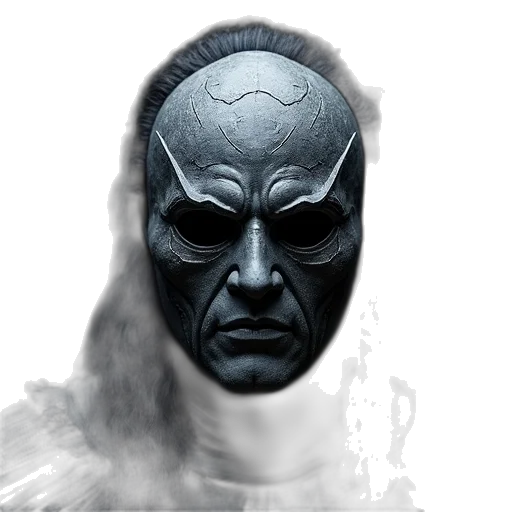 mask, face, staff, creature transparent PNG cut-out