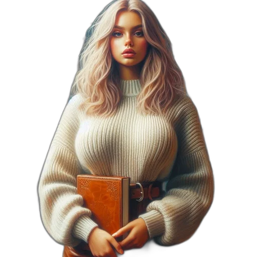 dress, jacket, jewelry, face transparent PNG cut-out