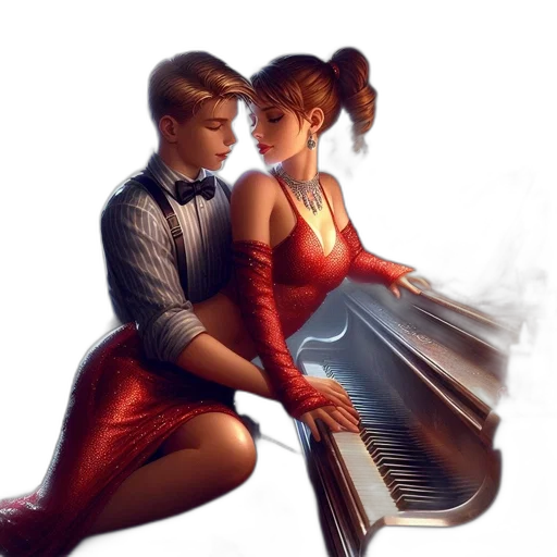 dress, fantasy art, comic book art, concept art transparent PNG cut-out