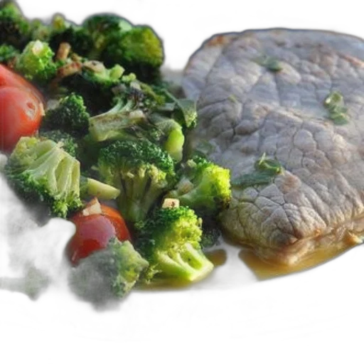 food, photorealistic, 3d render, plate transparent PNG cut-out