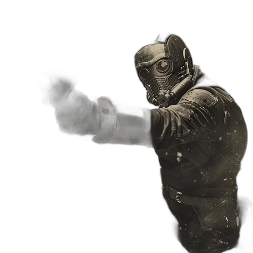 mask, weapon, robot, jacket transparent PNG cut-out