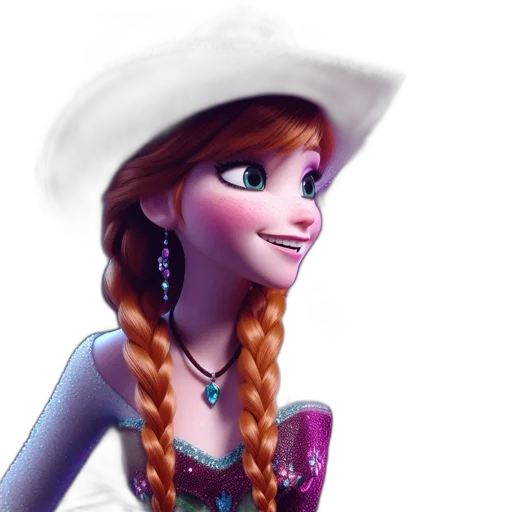 hat, crown, dress, face transparent PNG cut-out