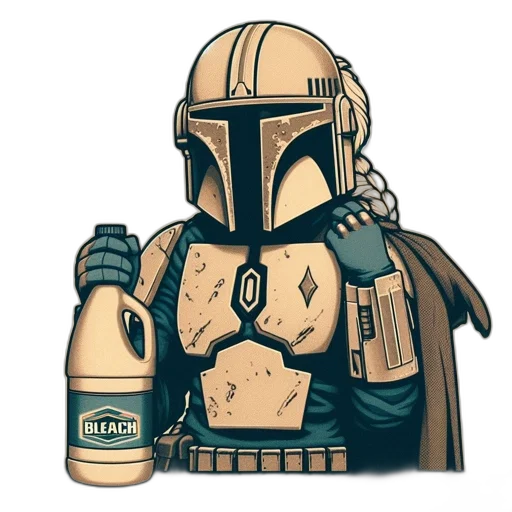 bottle, robot, concept art, pixel art transparent PNG cut-out