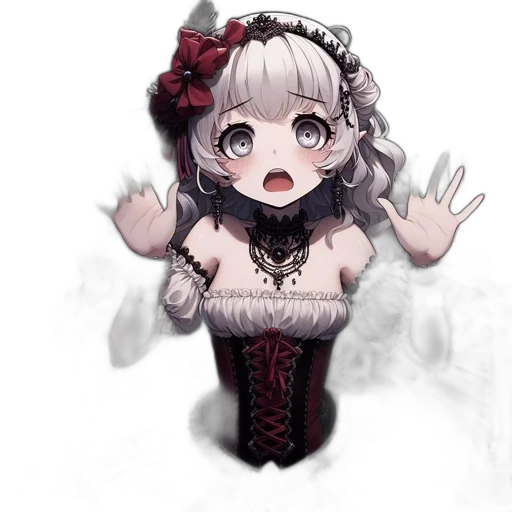 creature, dress, face, crown transparent PNG cut-out