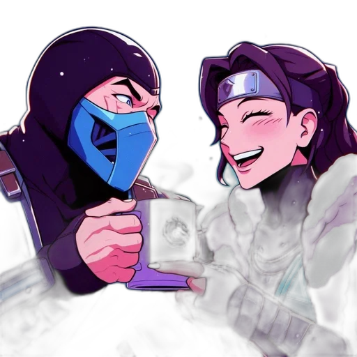 mask, vaporwave, concept art, cyberpunk transparent PNG cut-out