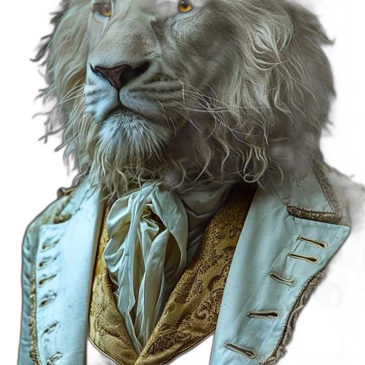 animal, crown, staff, face transparent PNG cut-out