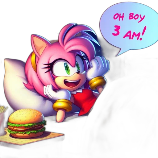 food, concept art, vaporwave, pixel art transparent PNG cut-out