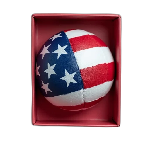american, flag, ball, promotional transparent PNG cut-out