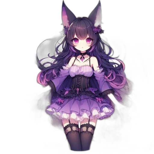 dress, staff, creature, animal transparent PNG cut-out