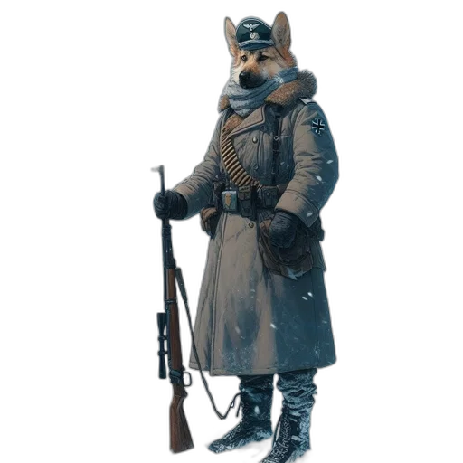 staff, animal, weapon, jacket transparent PNG cut-out