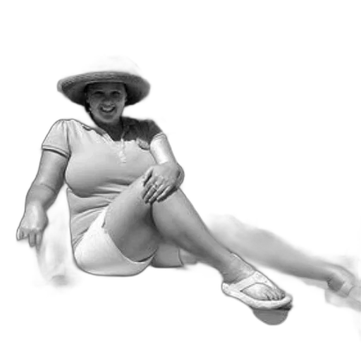 dress, hat, staff, shoes transparent PNG cut-out