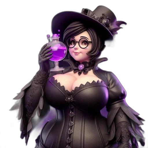 staff, dress, hat, concept art transparent PNG cut-out
