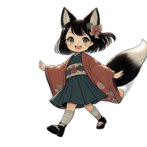 staff, animal, creature, anime transparent PNG cut-out