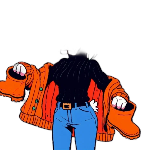jacket, hair, robot, animal transparent PNG cut-out
