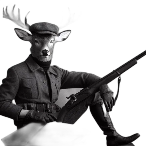 animal, weapon, staff, hat transparent PNG cut-out