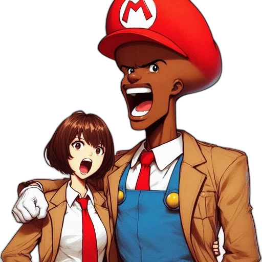 hat, jacket, staff, weapon transparent PNG cut-out
