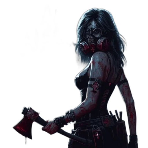 weapon, concept art, comic book art, cyberpunk transparent PNG cut-out