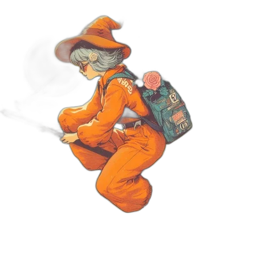 staff, jacket, robot, hat transparent PNG cut-out