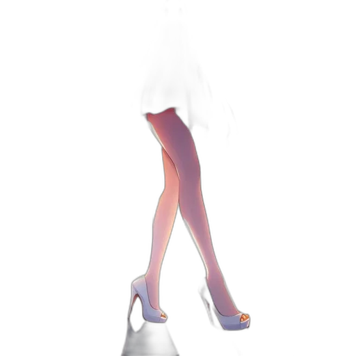 dress, shoes, staff, weapon transparent PNG cut-out