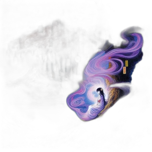 dragon, mask, hair, creature transparent PNG cut-out