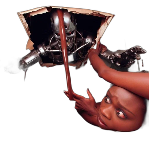 robot, weapon, mask, creature transparent PNG cut-out