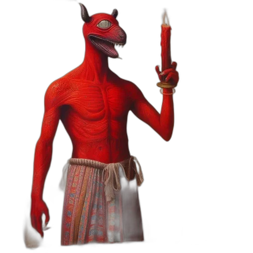 dragon, staff, mask, animal transparent PNG cut-out
