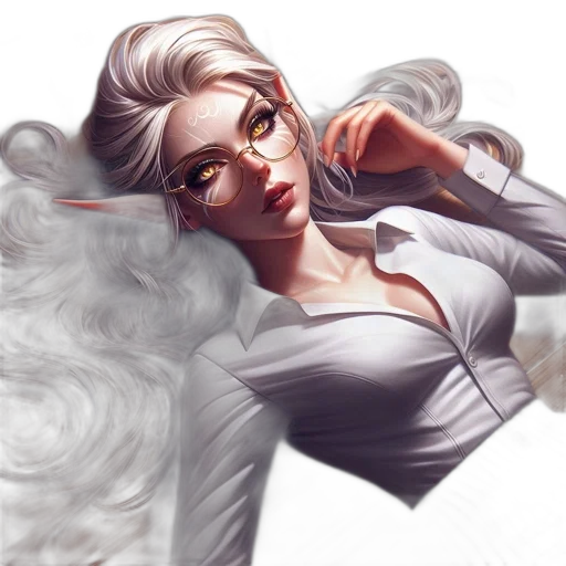 face, dress, fantasy art, concept art transparent PNG cut-out