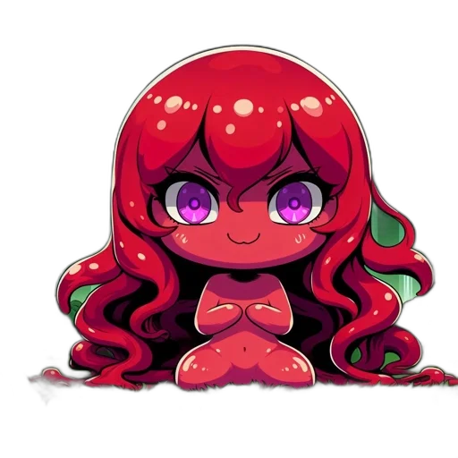 creature, crown, hair, flower transparent PNG cut-out