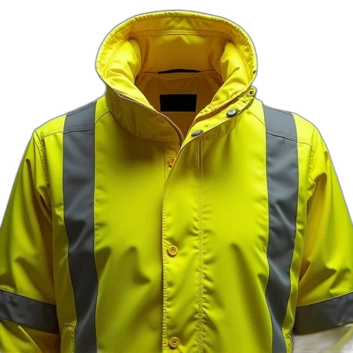 jacket, staff, 3d render, neon transparent PNG cut-out