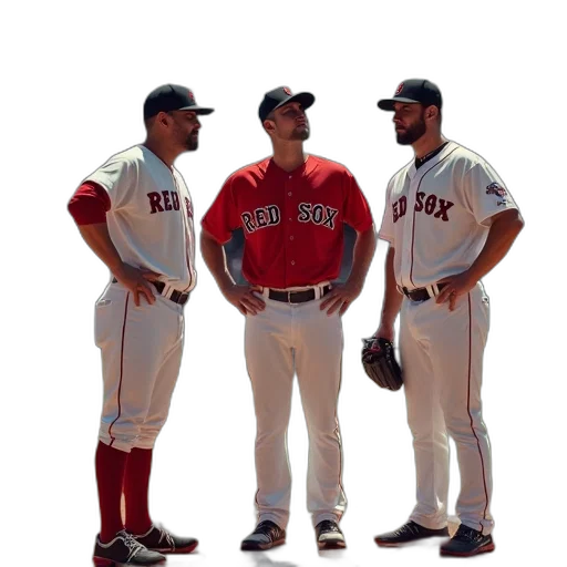 red, two, boston, sox transparent PNG cut-out