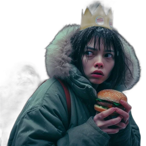 jacket, crown, concept art, snow transparent PNG cut-out