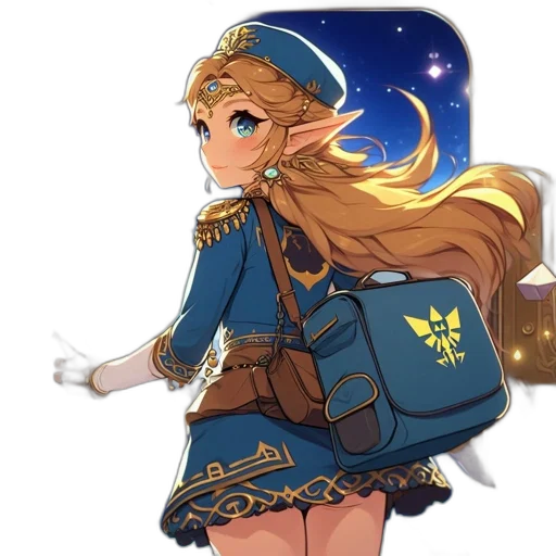 staff, weapon, crown, dress transparent PNG cut-out