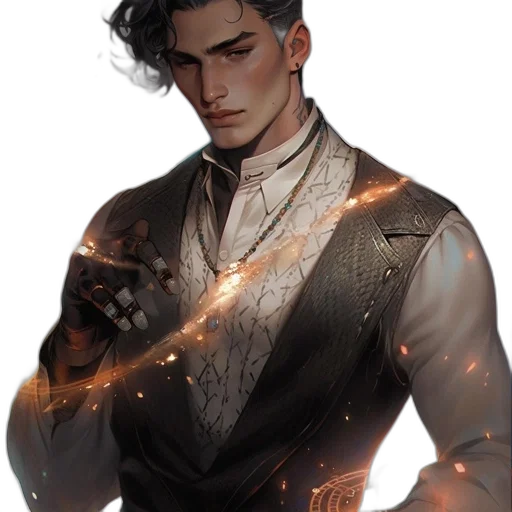 staff, jacket, fantasy art, concept art transparent PNG cut-out