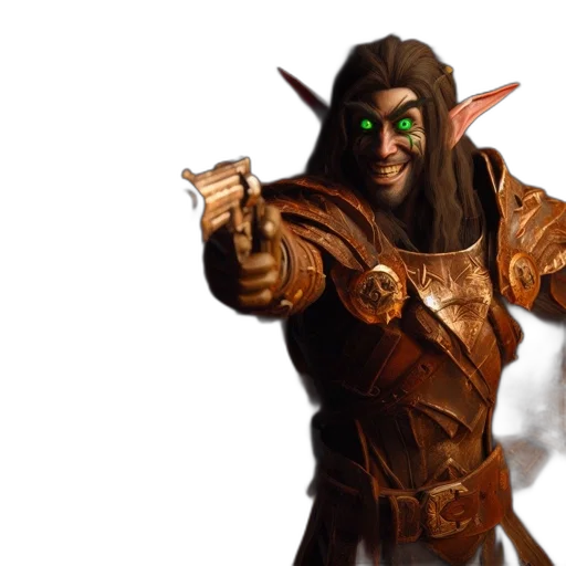 staff, concept art, fantasy art, 3d render transparent PNG cut-out