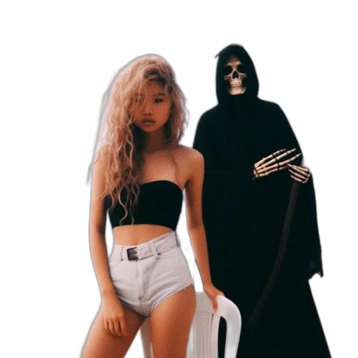 mask, jacket, concept art, vaporwave transparent PNG cut-out