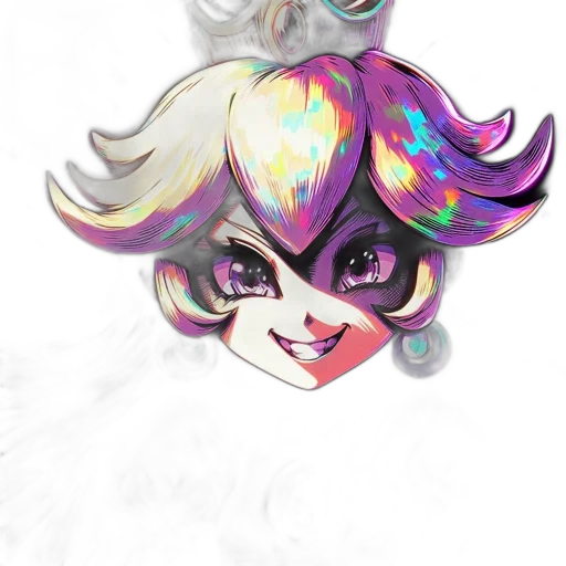 hair, crown, mask, face transparent PNG cut-out