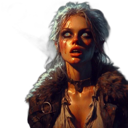 face, jacket, fantasy art, concept art transparent PNG cut-out