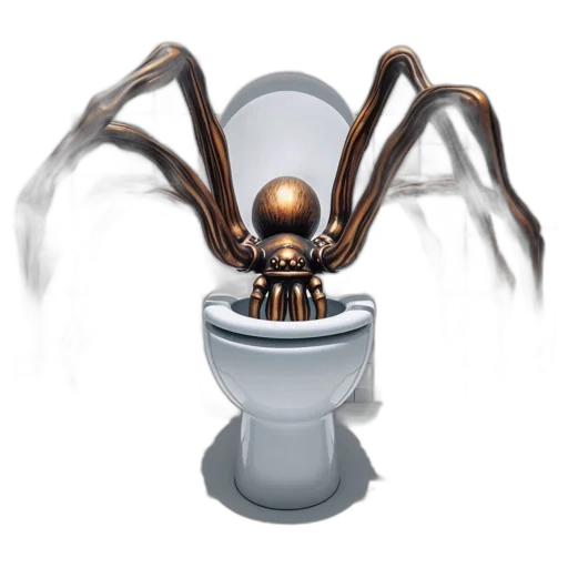 creature, robot, 3d render, concept art transparent PNG cut-out
