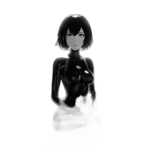 robot, creature, dress, face transparent PNG cut-out
