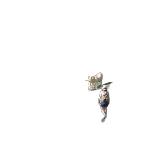 hat, staff, creature, robot transparent PNG cut-out