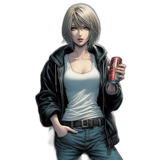 jacket, weapon, comic book art, concept art transparent PNG cut-out