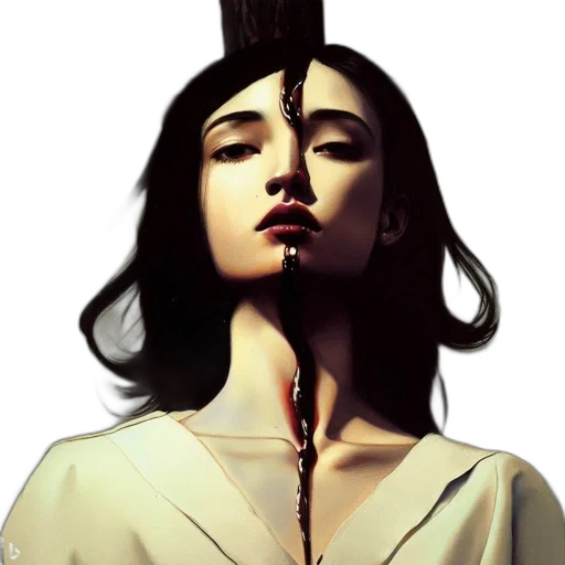 hair, face, crown, mask transparent PNG cut-out