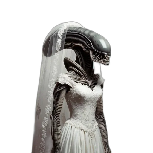 dress, robot, mask, creature transparent PNG cut-out