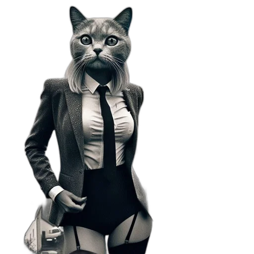 animal, dress, concept art, comic book art transparent PNG cut-out